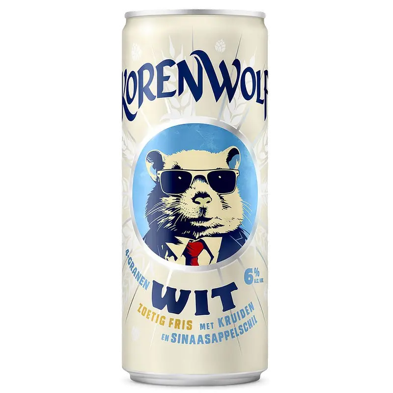 Korenwolf 4-granen Wit