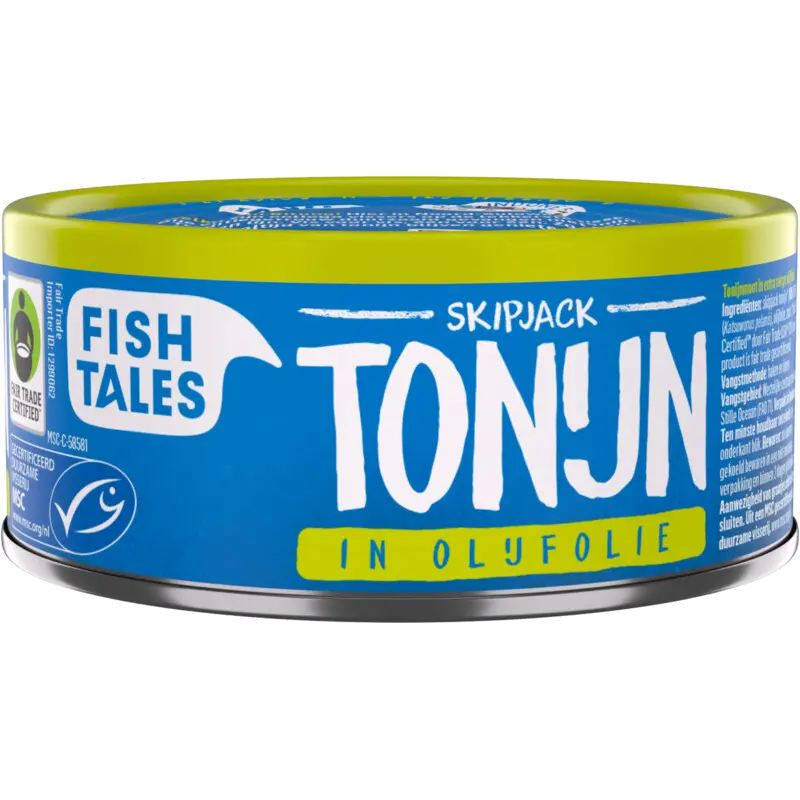 Skipjack tonijn in olijfolie