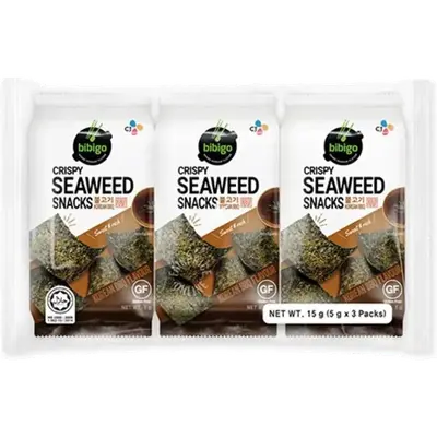 Krokante zeewiersnack Bulgogi, 3 x 5 g