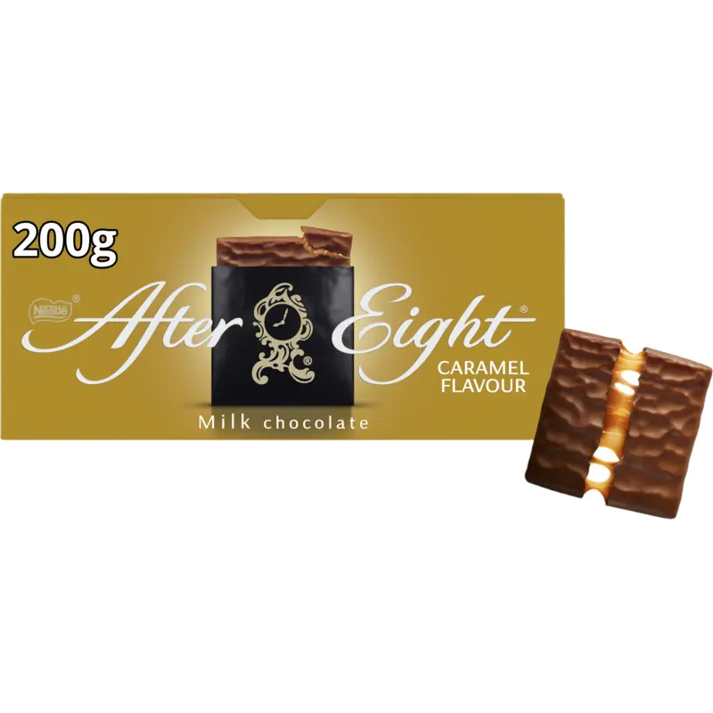 Milk chocolate caramel flavour