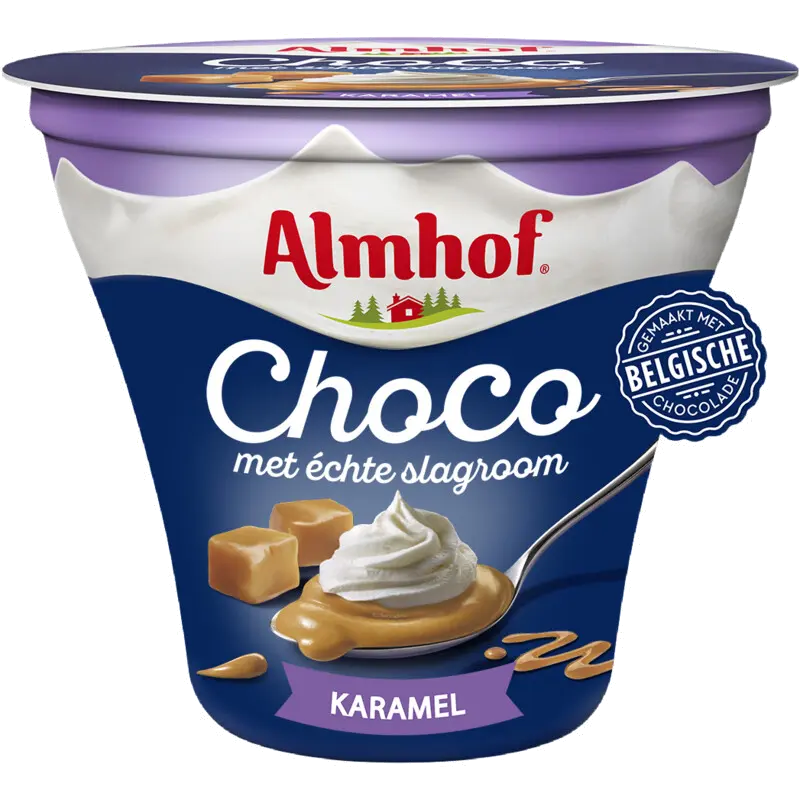 Choco met echte slagroom karamel