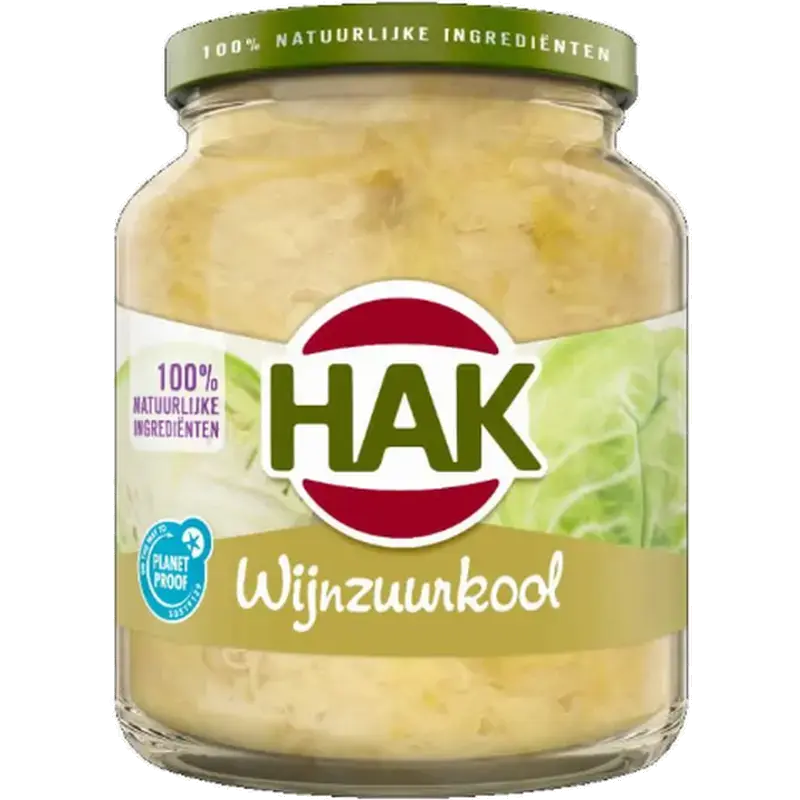 biologische zure witte kool - 340 g
