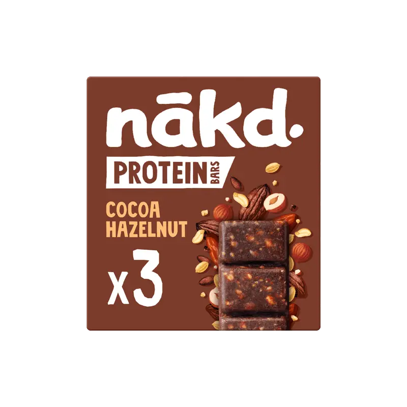 Protein bar cacao hazelnoot 3 st.