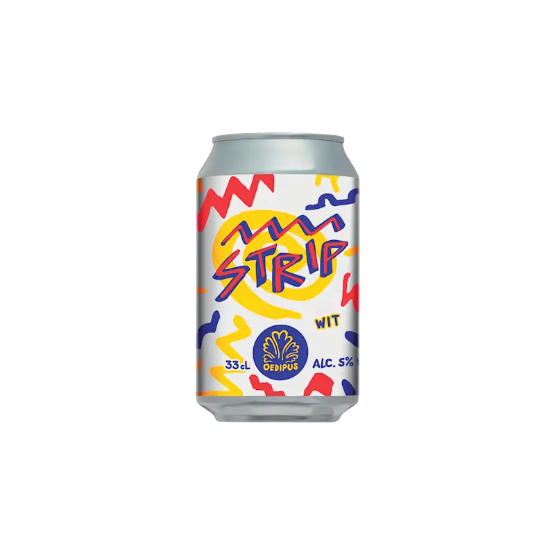 Strip witbier blik
