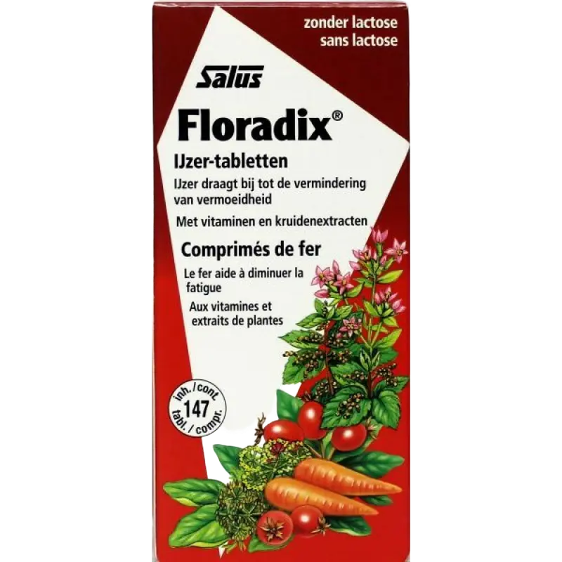 2x Floradix IJzer 147 tabletten