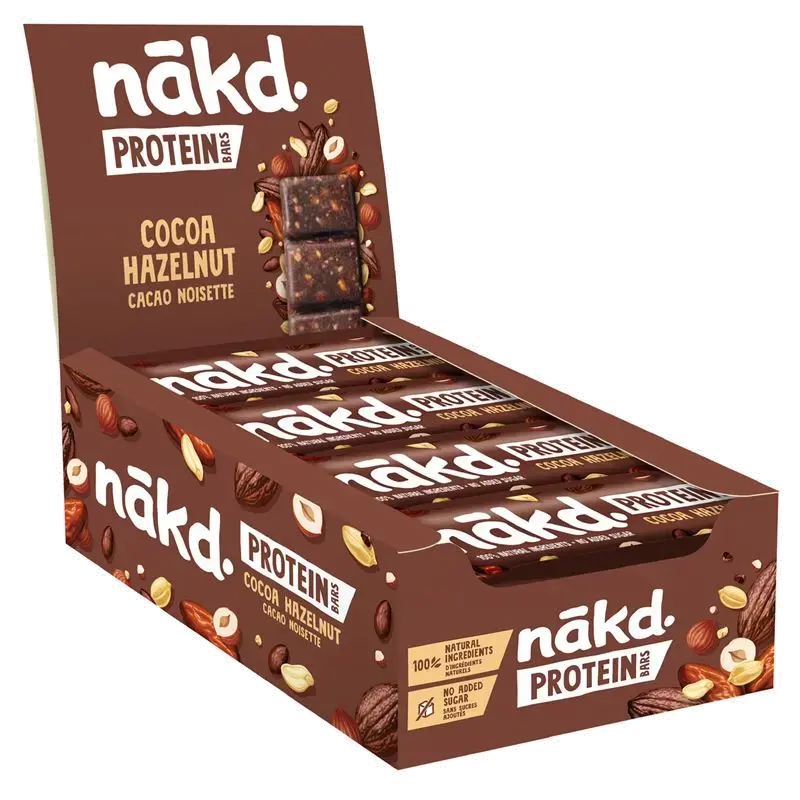 Nakd Protein Cocoa Hazelnoot Reep 16 x