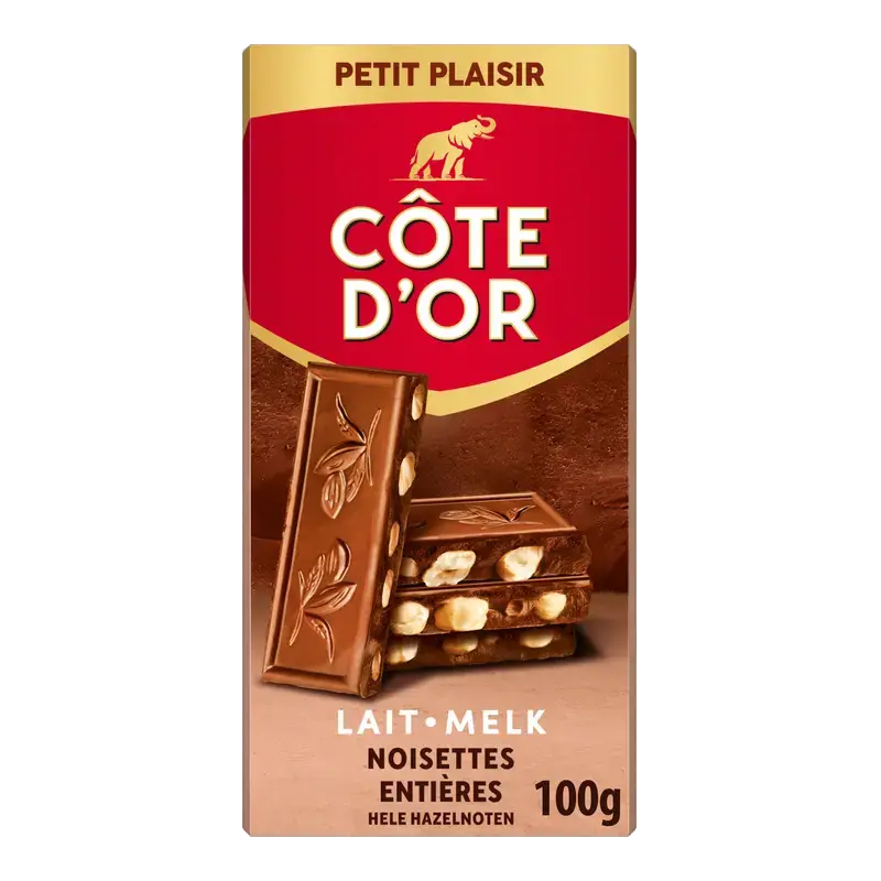 Melkchocolade Met Hele Hazelnoten 100g