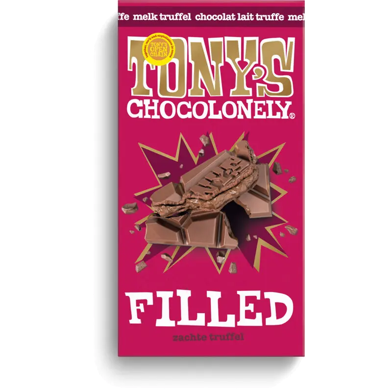 Filled melk truffel