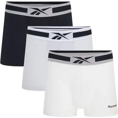 RBK Sportboxershorts MED HINLO - grijs/wit/zwart - S