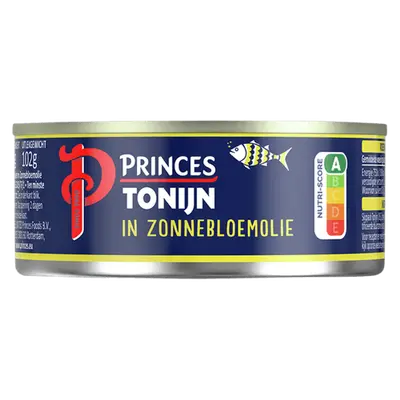 Tonijnstukken in zonnebloemolie