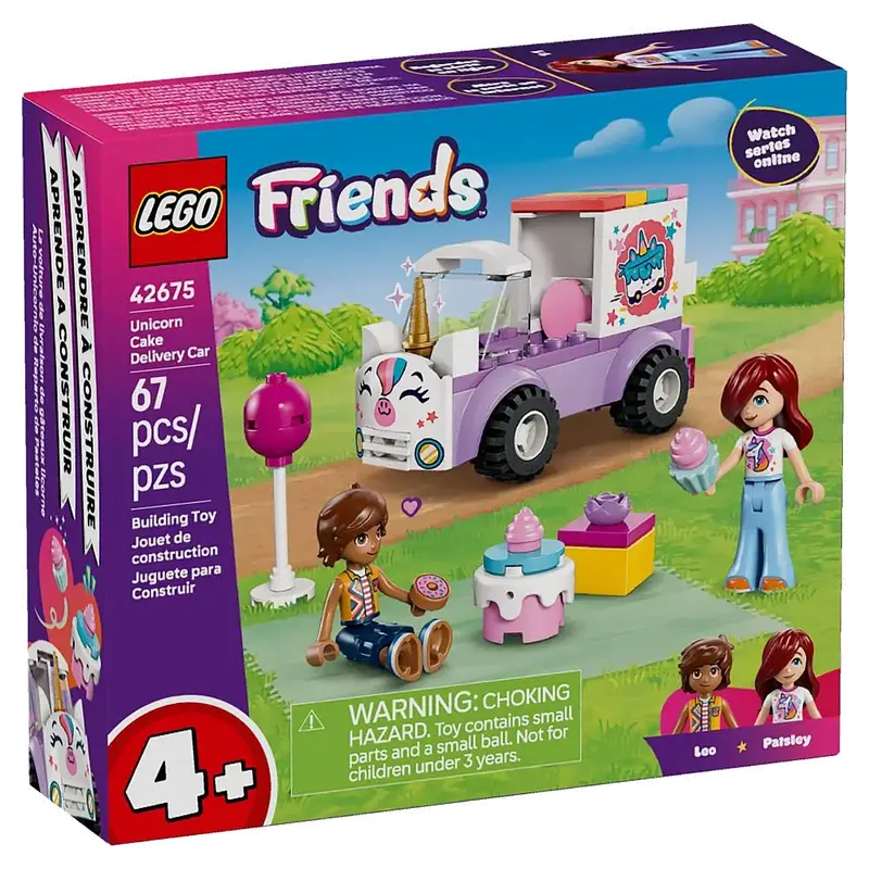 Friends 42675 Eenhoorn taartenbezorgauto