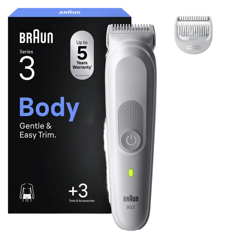 BS Styler BG3530 bodytrimmer - 1 stuk - 2-in-1 lichaamsverzorger - huidvriendelijk - waterdicht