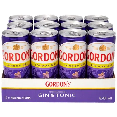 Gordons Gin & Tonic tray 12 x 25 cl 