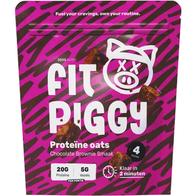 Proteïne oats chocolate brownie