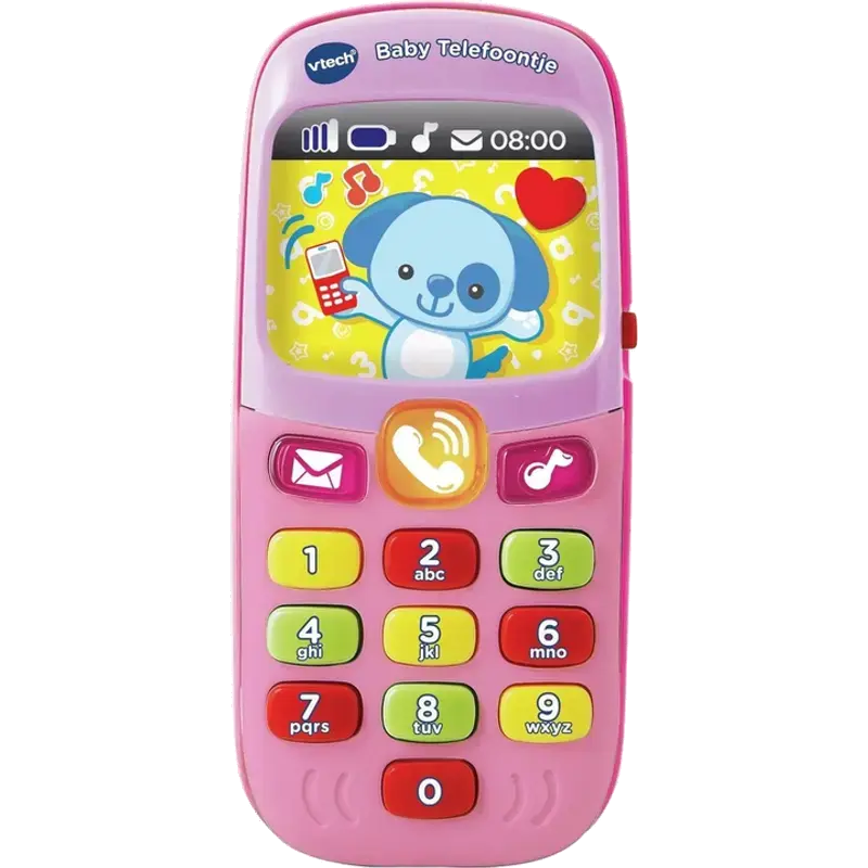 baby telefoon speelgoed - roze, 14,8 x 10,6 x 7,5 cm