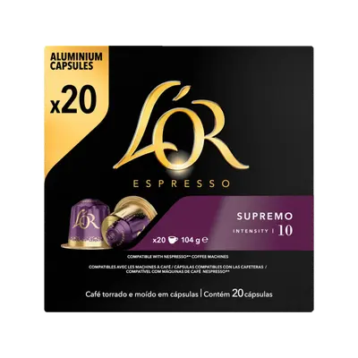 Espresso capsules supremo sterkte 10