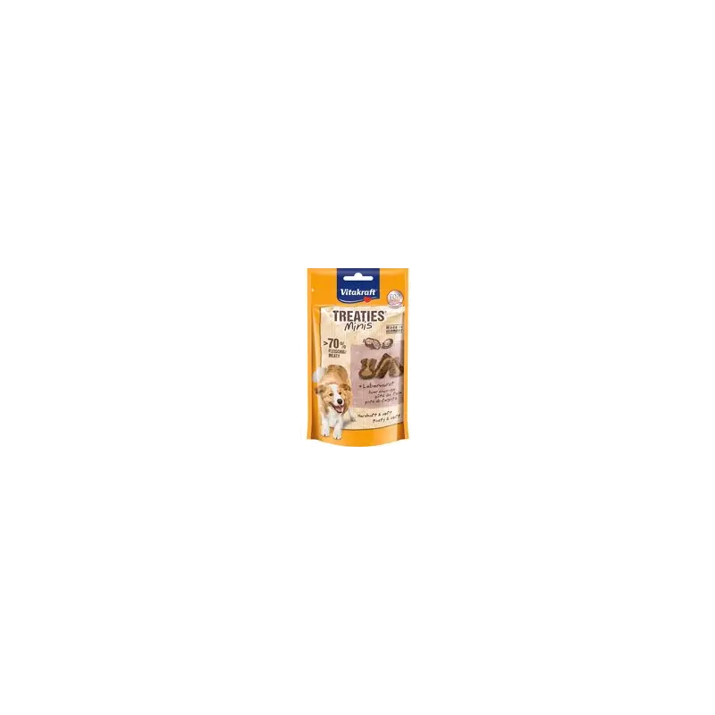 48g Vitakraft Treaties Bits Mini Leverworst Hondensnacks