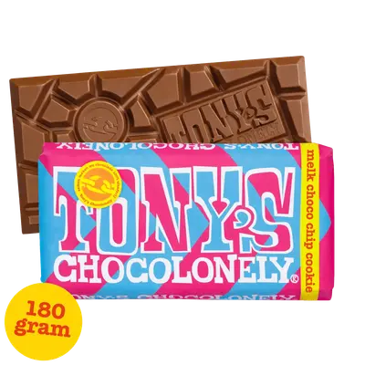 Chocolonely melk chocolate chip cookie