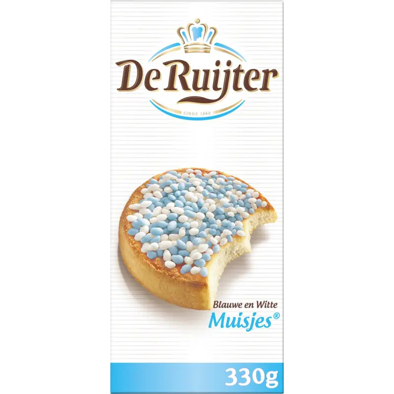 Blauwe & witte muisjes