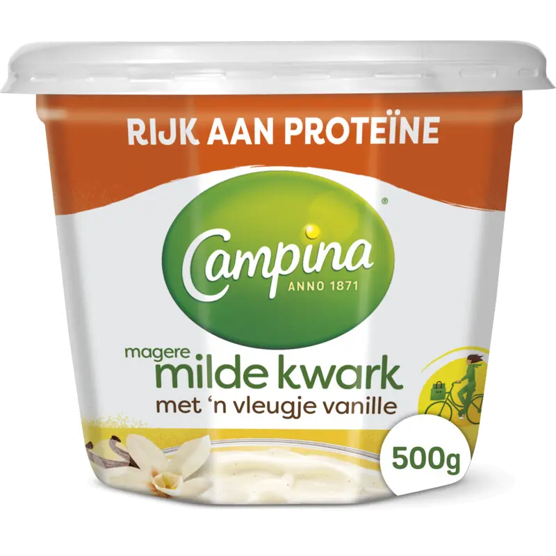Magere kwark met vanille