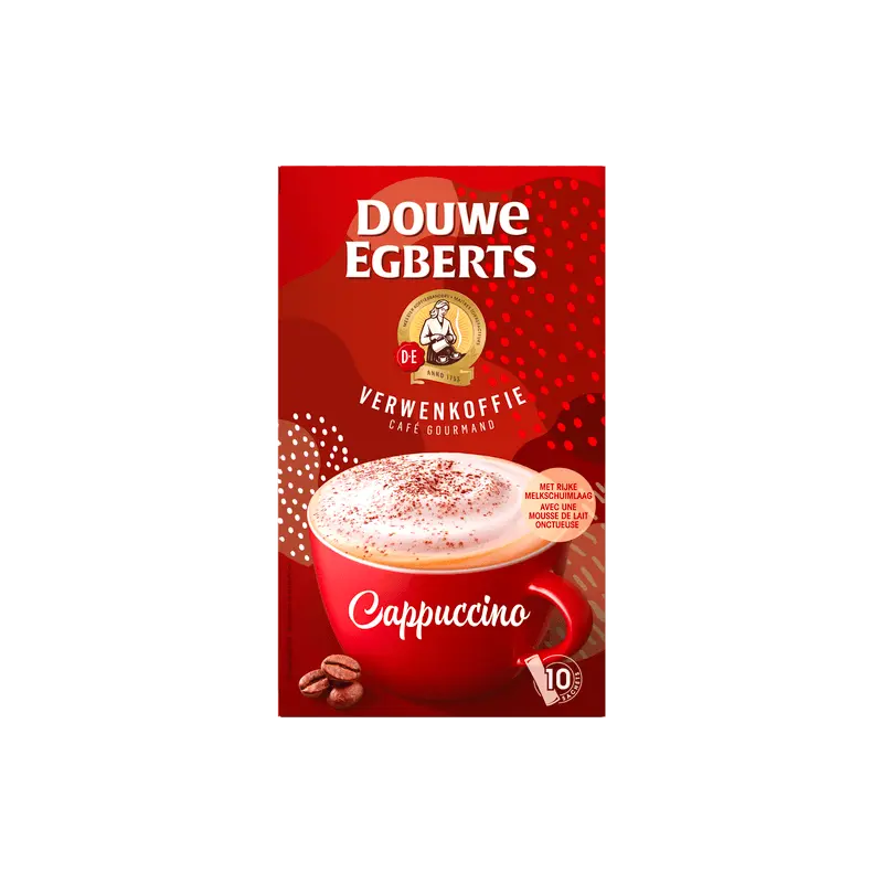 Oploskoffie cappuccino 10 st.