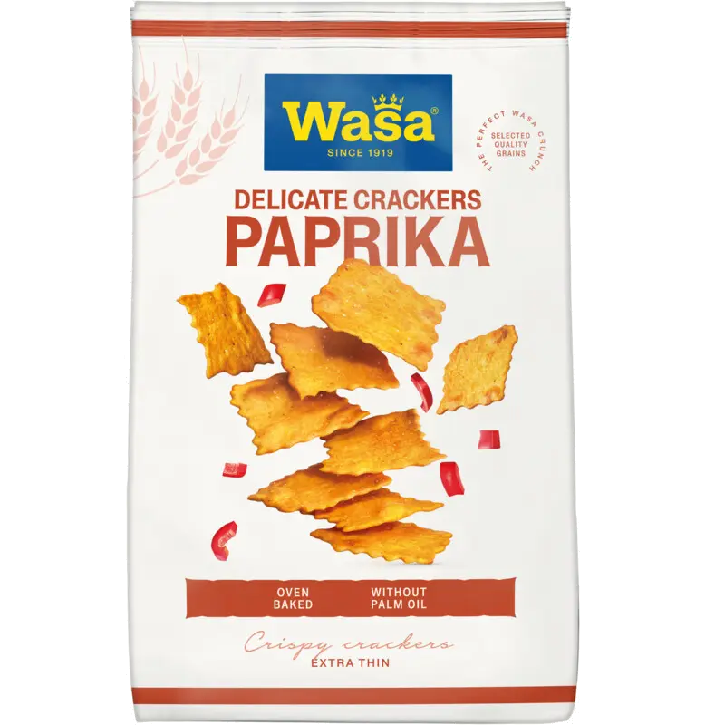 Delicate Crackers Paprika - 150 g