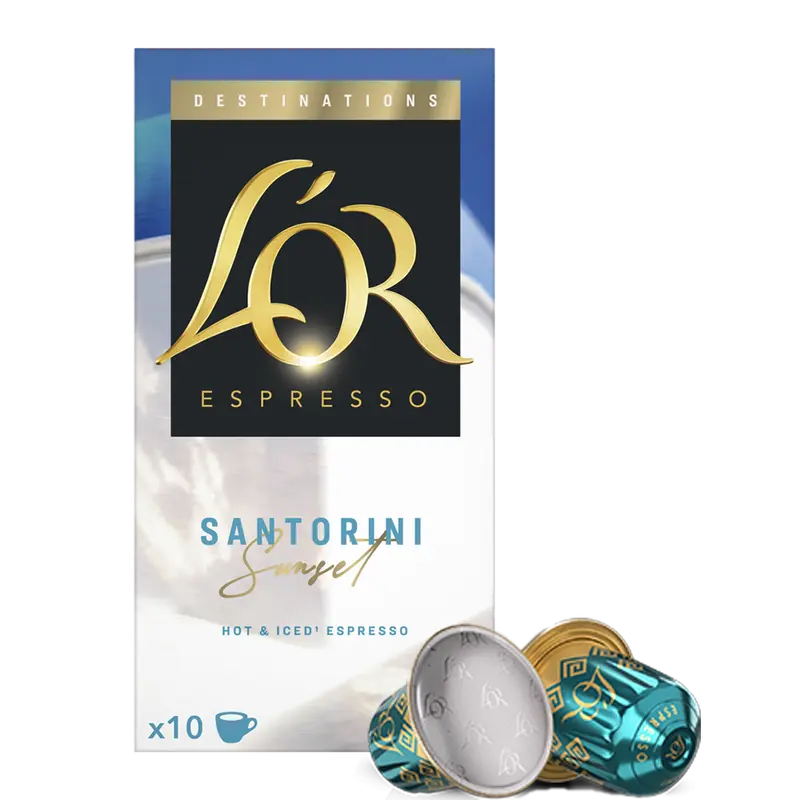 Espresso Santorini sunset koffiecups