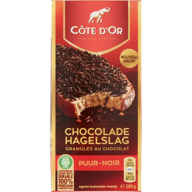 Chocolade hagelslag puur